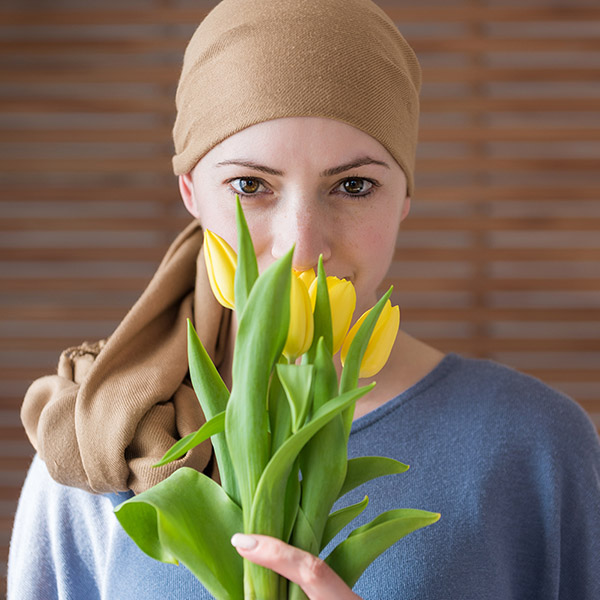 Girl with flower